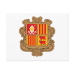 Andorra Coat of Arms Postcard