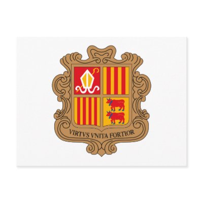 Andorra Coat of Arms Postcard by FlagTshirts