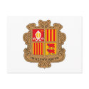 Andorra Coat of Arms Postcard