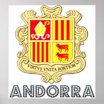 Andorra Coat of Arms Print