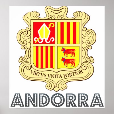 Andorra Coat of Arms Print by representmycountry