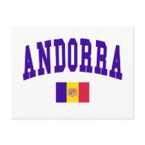 Andorra College Style Postcard