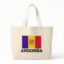 Andorra Flag Canvas Bags