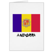 Andorra Flag Greeting Card