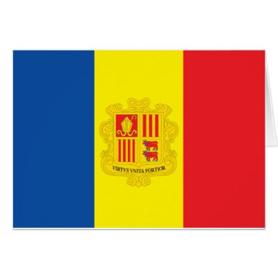 Andorra Flag Greeting Card by teyes143