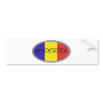 Andorra flag design! bumper sticker