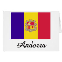 Andorra Flag Design Greeting Cards