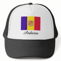 Andorra Flag Design Mesh Hat