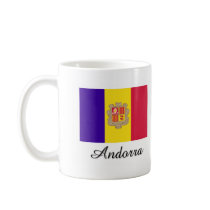 Andorra Flag Design Coffee Mugs