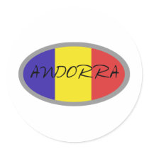 Andorra flag design! sticker