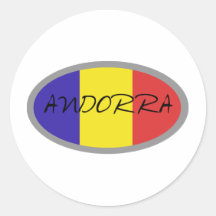 Andorra flag design! sticker