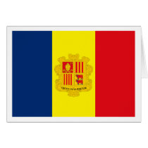 Andorra Flag Greeting Card cards