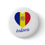 Andorra Flag Heart buttons