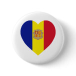 Andorra Flag Heart Pins