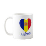 Andorra Flag Heart Mugs