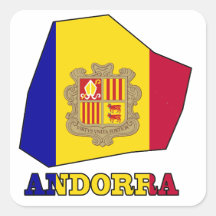 Andorra Flag in Map Stickers