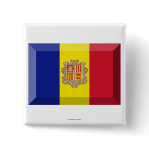 Andorra Flag Jewel Buttons