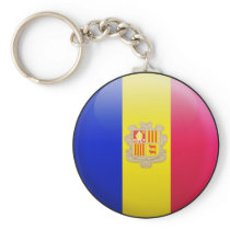 Andorra Flag Key Chains
