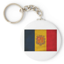 Andorra Flag Key Chain