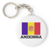 Andorra Flag Keychain