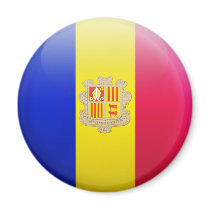 Andorra Flag Fridge Magnets