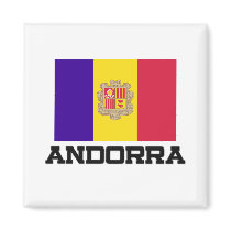 Andorra Flag Fridge Magnet
