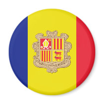 Andorra Flag magnets by sergemayifuila Andorra Flag magnets