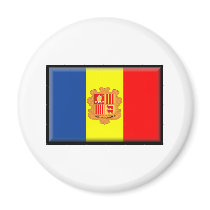 Andorra Flag magnets by jacinto888 Andorra Flag magnets
