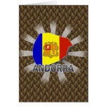 Andorra Flag Map 2.0 Greeting Card