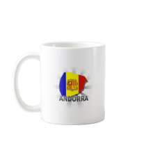 Andorra Flag Map 2.0 Mugs