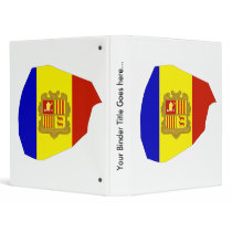 Andorra Flag Map full size Binder