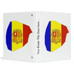 Andorra Flag Map full size binders