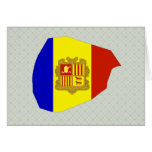 Andorra Flag Map full size Card