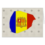 Andorra Flag Map full size Greeting Card