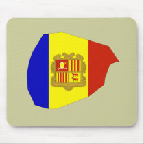 Andorra flag map mousepads by FlagStore Andorra flag map mousepads