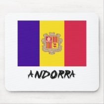 Andorra Flag Mouse Pad