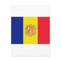 Andorra flag post cards