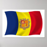 Andorra Flag Poster Print