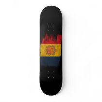 Andorra Flag Skate Deck