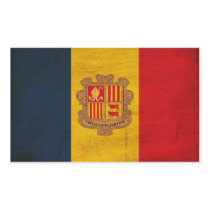 Andorra Flag Rectangular Stickers
