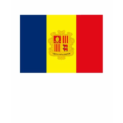 Andorra Flag T-shirt by FlagTshirts