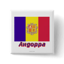 Andorra Flag with name in Russian Buttons