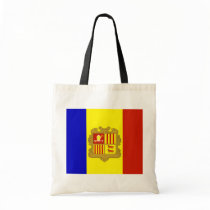 Andorra High quality Flag Canvas Bag
