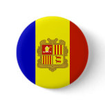 Andorra High quality Flag Pinback Button
