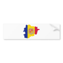 Andorra map AD Bumper Stickers