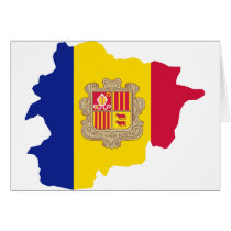 Andorra map AD Greeting Card