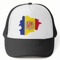 Andorra map AD Trucker Hats