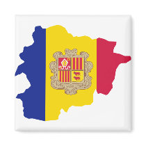 Andorra map AD Magnet