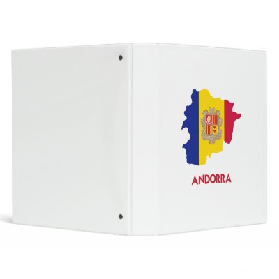 ANDORRA MAP VINYL BINDERS by flagshirts