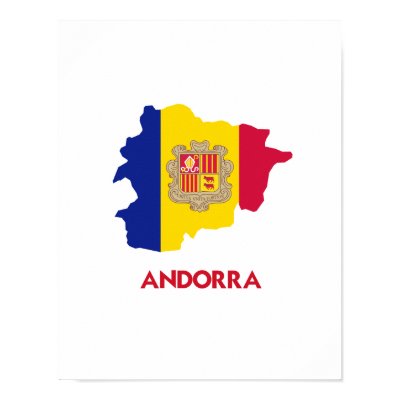 ANDORRA MAP POSTER by flagshirts